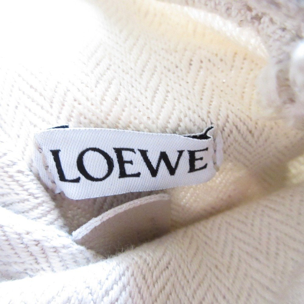 LOEWE Anagram Cutout Pocket Shoulder Bag Pochette Calf Leather Blue Women's - Picture 10 of 11